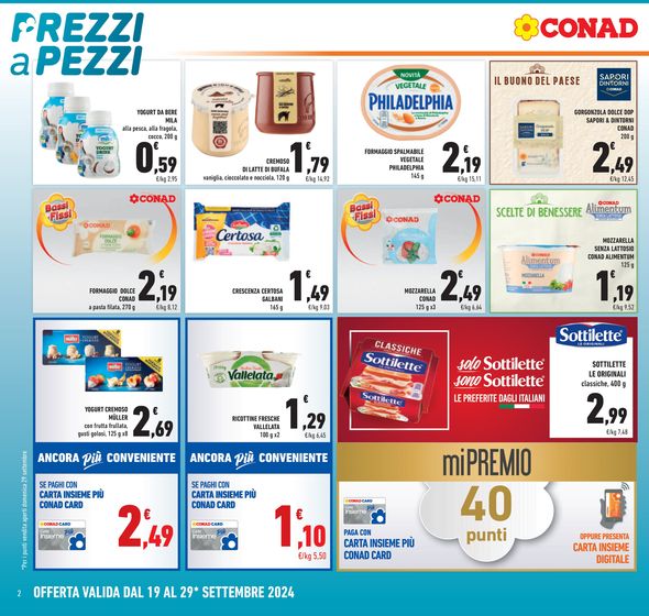 Volantino Conad | Prezzi a pezzi | 19/9/2024 - 29/9/2024