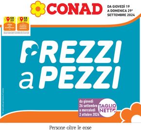 Offerte di Iper e super a Spresiano | Prezzi a pezzi in Conad | 19/9/2024 - 29/9/2024