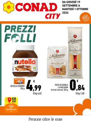 Volantino Conad City a Corfinio | Prezzi folli | 19/9/2024 - 1/10/2024