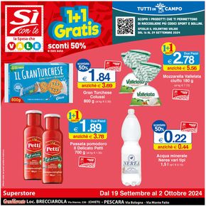 Volantino Si con te superstore a Civitaquana | 1+1 Gratis | 19/9/2024 - 2/10/2024