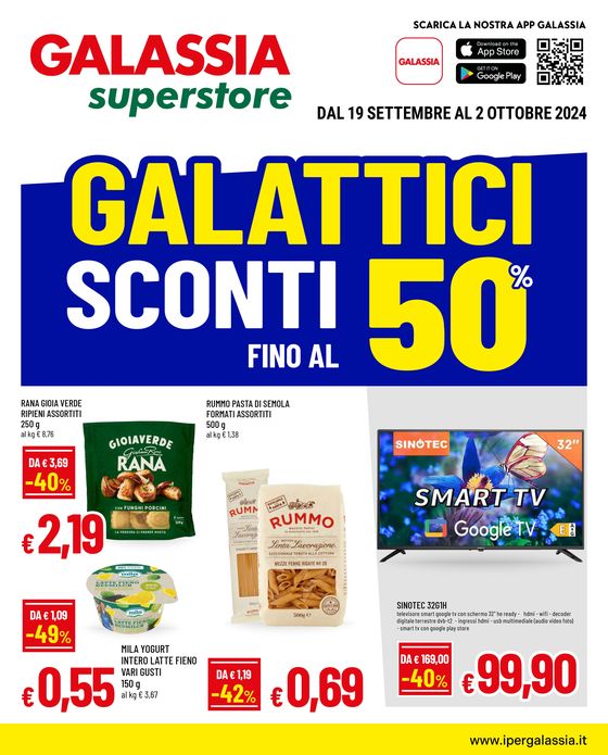 Volantino Galassia a Novi Ligure | SCONTI FINO AL 50% | 19/9/2024 - 2/10/2024