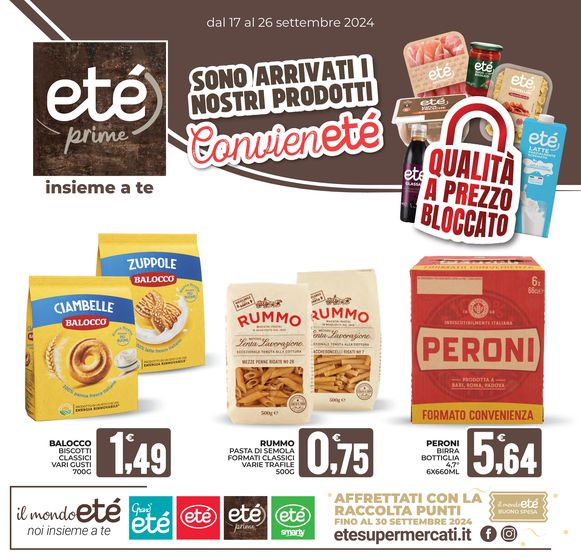 Volantino Etè a Melfi | Sono arrivati i nostri prodotti conveniete | 17/9/2024 - 26/9/2024