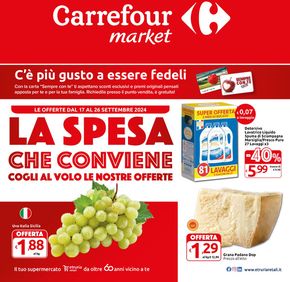 Volantino Carrefour Market a Capannoli Val d'Era | La spesa che conviene | 17/9/2024 - 26/9/2024