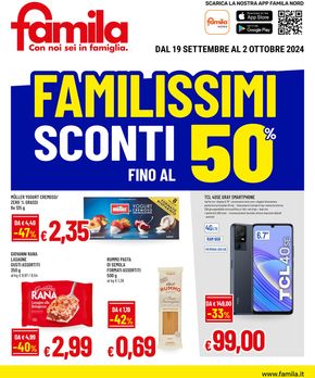 Volantino Famila a Albettone | Sconti fino al 50% | 19/9/2024 - 2/10/2024