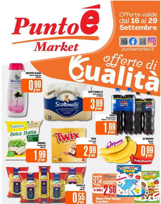 Volantino Punto è Market a Belvedere Marittimo | Offerte di qualita | 17/9/2024 - 29/9/2024