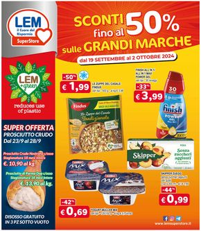 Volantino Lem SuperStore a Imola | Sconti fino al 50% sulle GRANDI MARCHE | 19/9/2024 - 2/10/2024