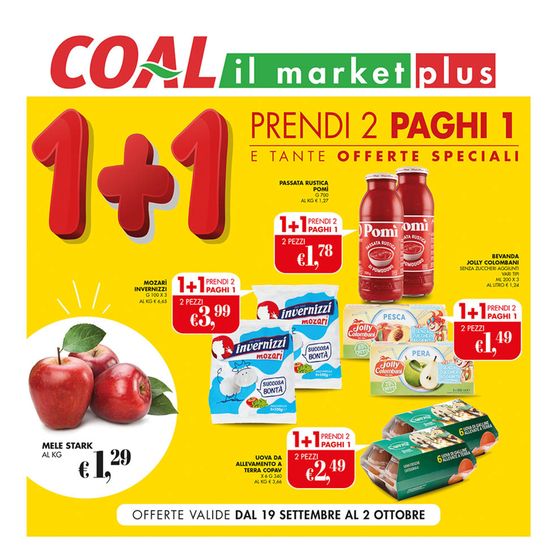 Volantino Coal a Servigliano | 1 +1 Prendi 2 paghi 1 | 19/9/2024 - 2/10/2024