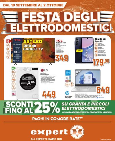 Offerte di Elettronica a Bellinzago Novarese | Festa degli elettrodomestici in Expert | 19/9/2024 - 2/10/2024