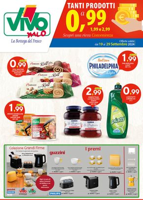 Volantino Vivo Supermercati a Berchidda | Tanti prodotti a 0.99 | 19/9/2024 - 29/9/2024