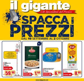 Volantino Il Gigante a Brinzio |  Spacca i prezzi | 19/9/2024 - 2/10/2024