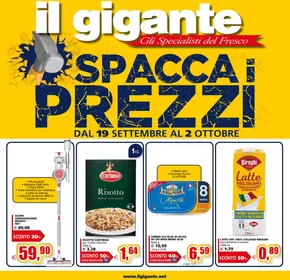 Volantino Il Gigante a Cremia |  Spacca i prezzi | 19/9/2024 - 2/10/2024