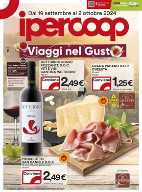 Offerte di Iper e super a Pianezza | Viaggi nei Gusti in Ipercoop | 19/9/2024 - 2/10/2024