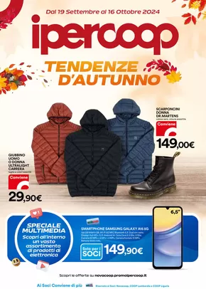 Offerte di Iper e super a Forno Canavese | Tendenze d'Autunno in Ipercoop | 19/9/2024 - 16/10/2024