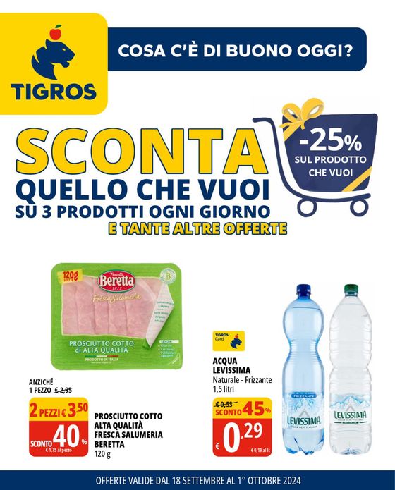 Volantino Tigros a Saronno | Sconta quello che vuoi | 18/9/2024 - 1/10/2024