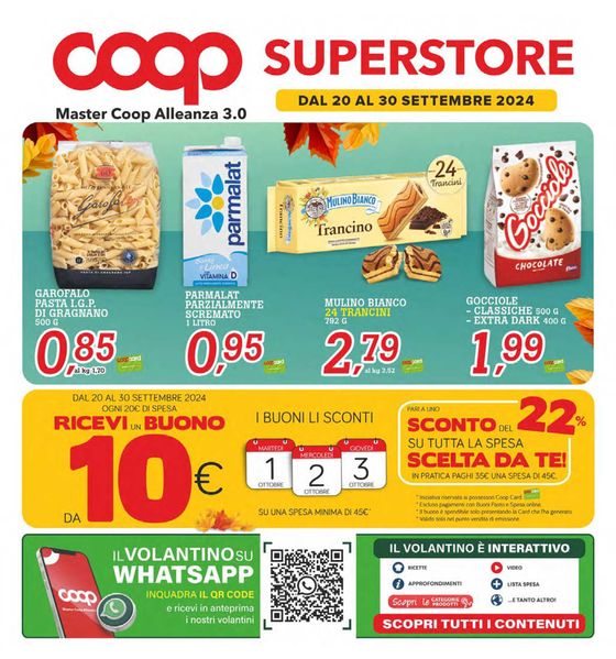 Volantino Superstore Coop a Poggiardo | Dal 20 al 30 Settembre 2024 | 20/9/2024 - 30/9/2024