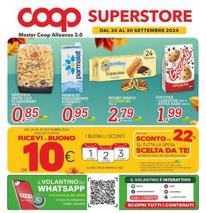 Offerte di Iper e super a Galatina | Dal 20 al 30 Settembre 2024 in Superstore Coop | 20/9/2024 - 30/9/2024