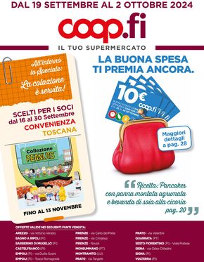 Volantino Coop a Castelnuovo di Val di Cecina | LA BUONA SPESA TI PREMIA ANCORA. | 19/9/2024 - 2/10/2024