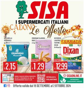 Volantino Sisa | Cadono le offerte | 19/9/2024 - 2/10/2024