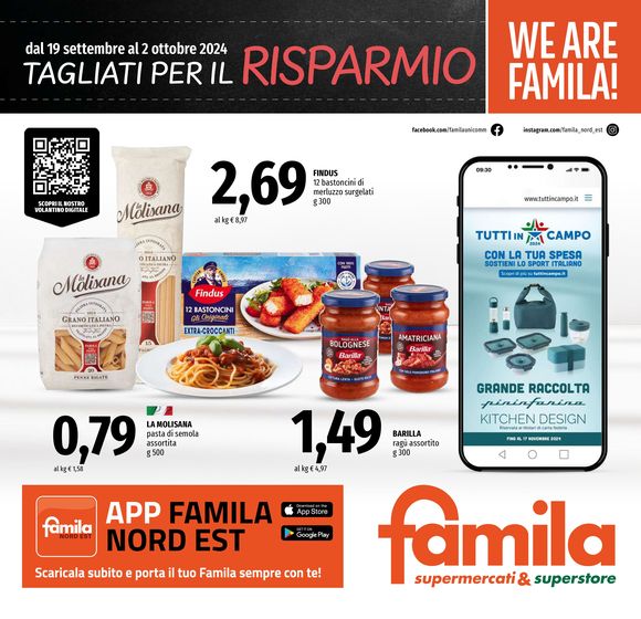 Volantino Famila a Vedelago | Tagliati per il risparmio | 19/9/2024 - 2/10/2024