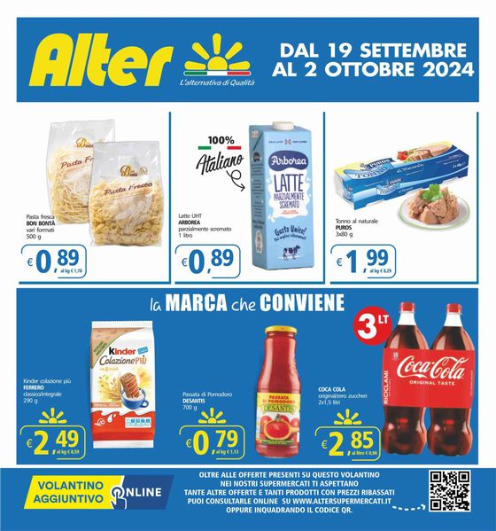 Volantino Alter Discount a Grottole | La marca che conviene | 19/9/2024 - 2/10/2024