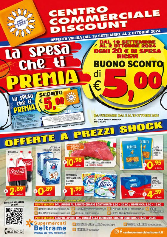 Volantino Centro Commerciale Discount | Offerte a prezzi shok | 19/9/2024 - 2/10/2024