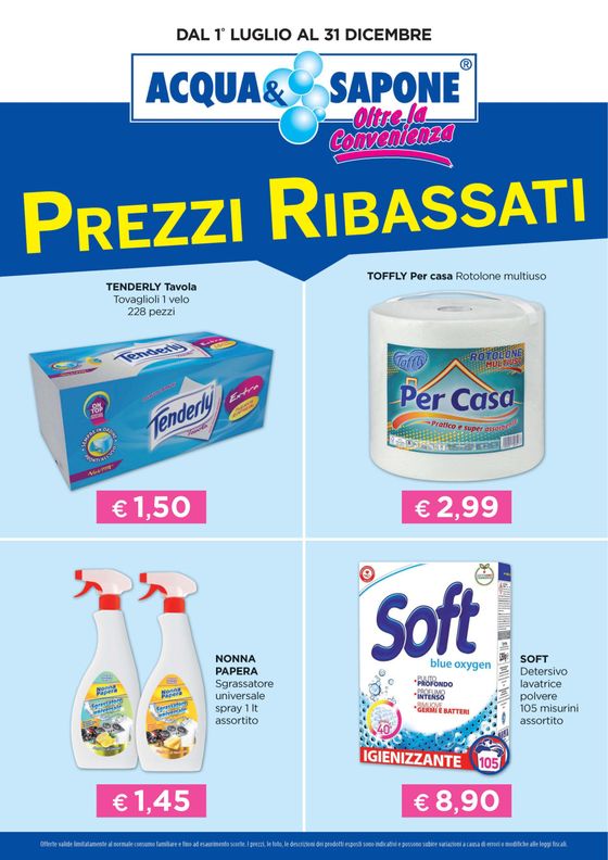 Volantino Acqua & Sapone a Sassari | Prezzi ribassati | 19/9/2024 - 31/12/2024