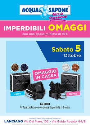 Volantino Acqua & Sapone a Casalbordino | Imperdibili omaggi  | 5/10/2024 - 5/10/2024