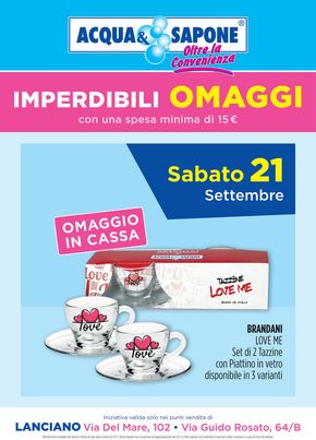 Volantino Acqua & Sapone a Casalbordino | Imperdibili omaggi | 21/9/2024 - 21/9/2024