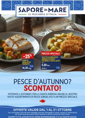 Volantino Sapore di Mare a Moresco | Pesce d'autunno? Scontato! | 1/10/2024 - 31/10/2024