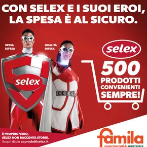 Volantino Famila Superstore a Trieste | Con selex e i suoi eroi, la spesa e al sicuro. | 20/9/2024 - 31/12/2024