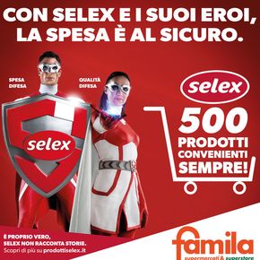 Volantino Famila | Con selex e i suoi eroi, la spesa e al sicuro. | 20/9/2024 - 31/12/2024