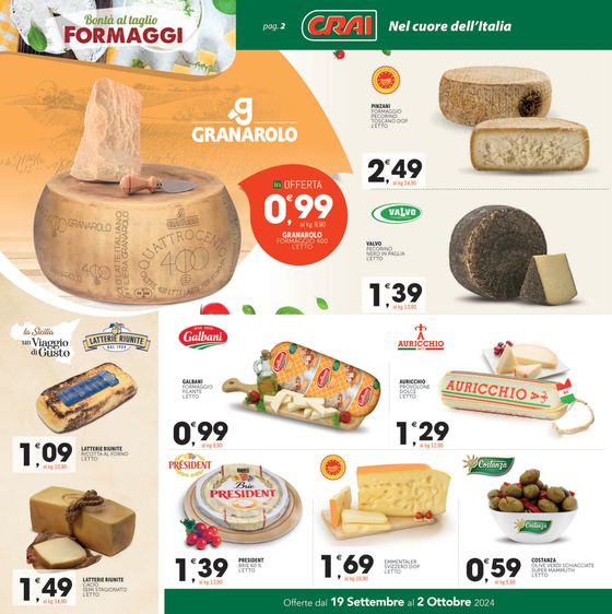 Volantino Crai a Sant'Agata li Battiati | Sconti fino al 50% | 20/9/2024 - 2/10/2024