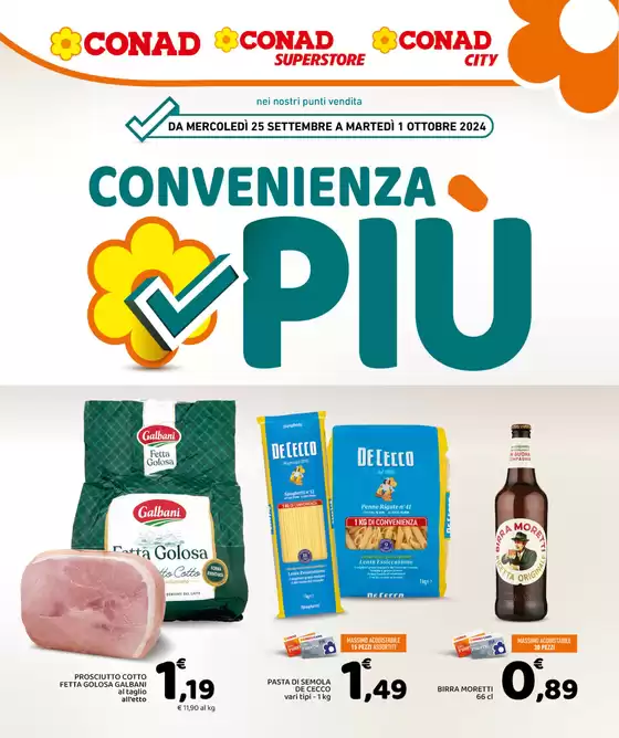 Volantino Conad City a Ficulle | Convenienza più | 25/9/2024 - 1/10/2024