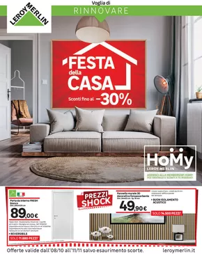 Offerte di Arredamento a Bologna | Festa della casa. Sconti fino 30% in Leroy Merlin | 8/10/2024 - 11/11/2024