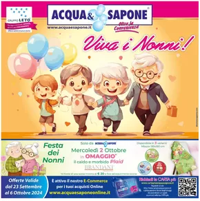 Volantino Acqua & Sapone a Lumezzane | Viva i nonni! | 23/9/2024 - 6/10/2024