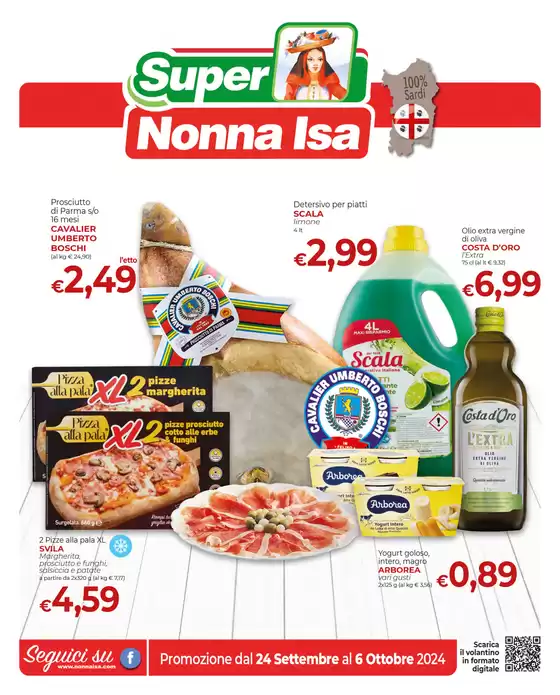 Volantino Nonna Isa a Tiana | Promozione dal 24 settembre al 6 ottobre 2024 | 24/9/2024 - 6/10/2024