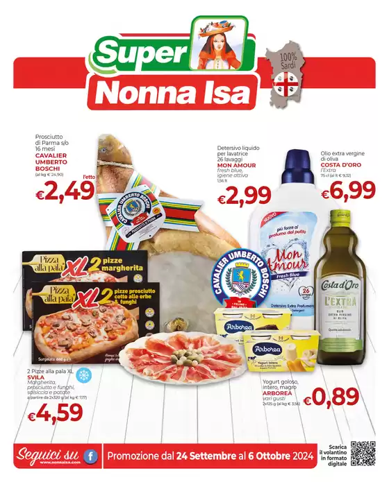 Volantino Nonna Isa a Teti | Promozione dal 24 settembre al 6 ottobre 2024 | 24/9/2024 - 6/10/2024