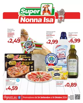 Offerte di Iper e super a Tonara | Promozione dal 24 settembre al 6 ottobre 2024 in Nonna Isa | 24/9/2024 - 6/10/2024