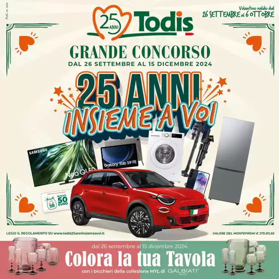 Volantino Todis a Copertino | Grande concorso | 26/9/2024 - 6/10/2024