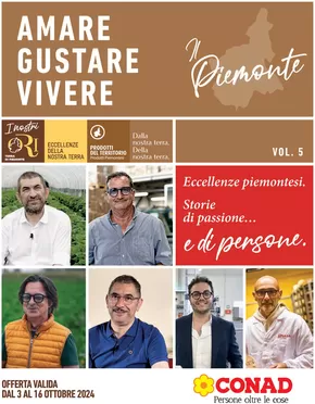 Offerte di Iper e super a Gozzano | Amare gustare vivere in Conad | 3/10/2024 - 16/10/2024