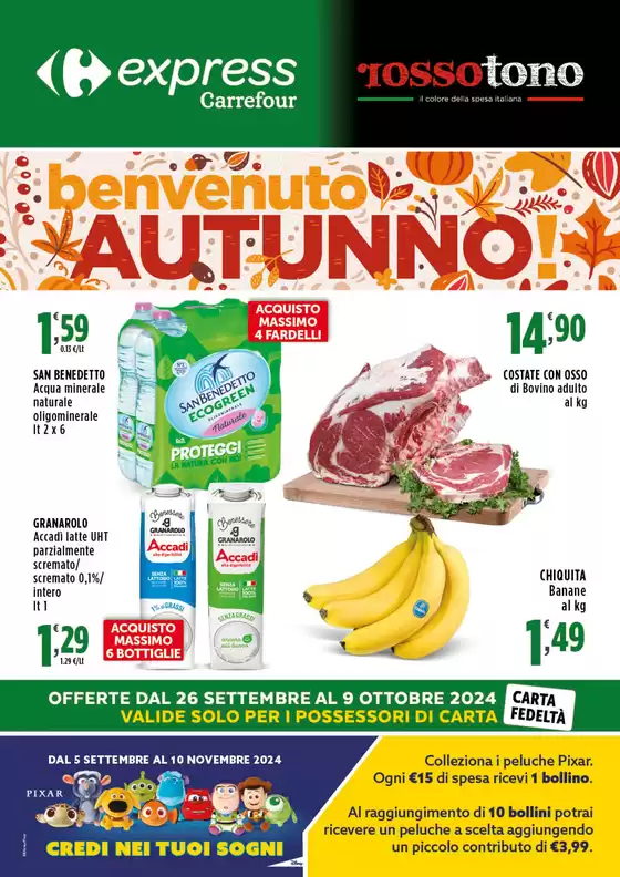 Volantino Carrefour Express a Santeramo in Colle | Benvenuto autunno | 26/9/2024 - 9/10/2024