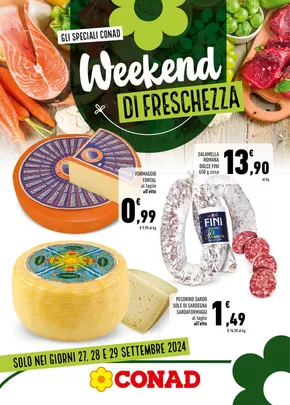 Volantino Conad a Ferentino | Weekend di freschezza | 27/9/2024 - 29/9/2024