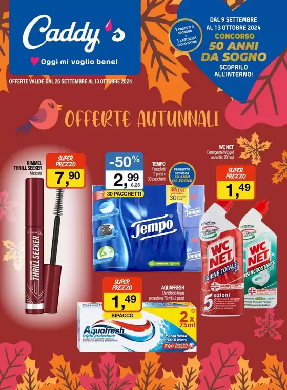 Volantino Caddy's a Scandicci | Offerte autunnali | 26/9/2024 - 13/10/2024