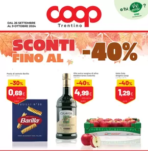 Volantino Coop a Ledro | Sconti fino al 40% | 26/9/2024 - 9/10/2024