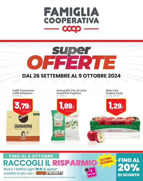 Volantino Coop a Ledro | Super offerte  | 26/9/2024 - 9/10/2024