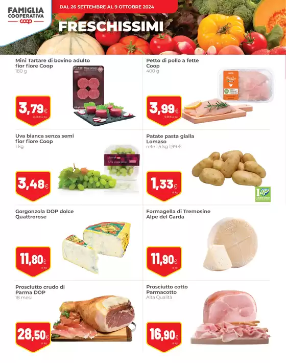 Volantino Coop a Ledro | Super offerte  | 26/9/2024 - 9/10/2024