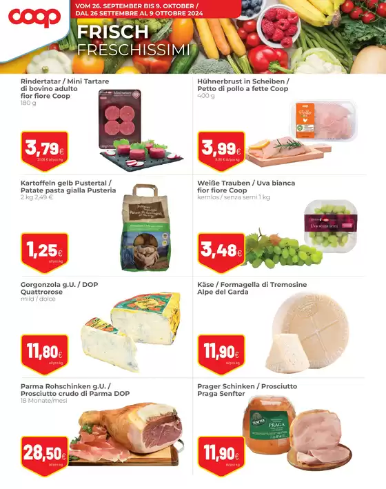 Volantino Coop a Brunico | Super offerte | 26/9/2024 - 9/10/2024