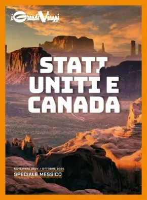 Volantino I Grandi Viaggi a Almè | Stati uniti e canada | 1/11/2024 - 31/10/2025