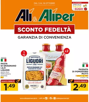 Offerte di Iper e super a Codevigo | Garanzia di convenienza in Alì e Alìper | 3/10/2024 - 16/10/2024