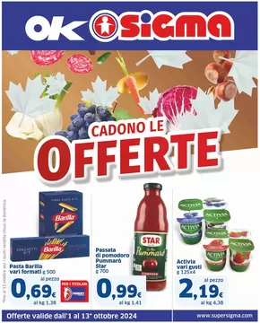 Volantino Sigma a Musso | Cadono le offerte , Ok Sigma | 1/10/2024 - 13/10/2024